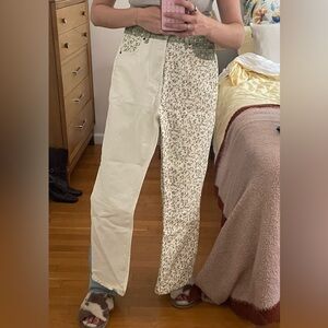 Floral Patchwork Jeans